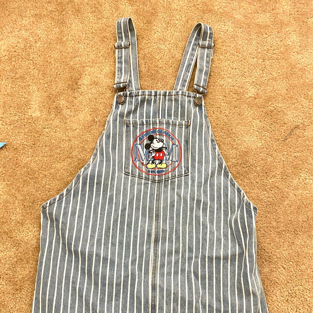 Mickey Mouse overall striped denim dress